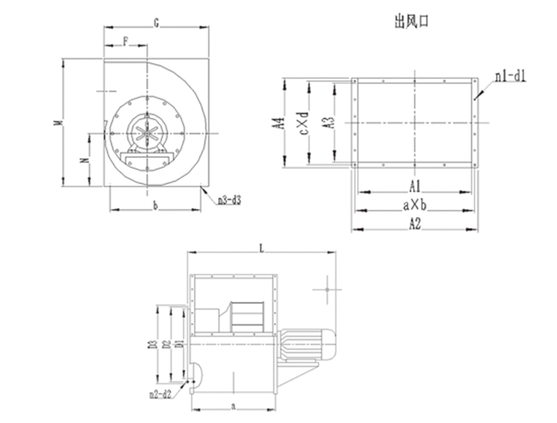 低噪聲廚房專用離心通風(fēng)機(jī)